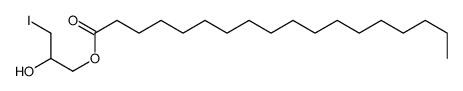 (2-hydroxy-3-iodopropyl) octadecanoate结构式