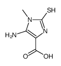 4-amino-3-methyl-2-sulfanylidene-1H-imidazole-5-carboxylic acid Structure