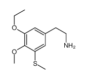 2-(3-ethoxy-4-methoxy-5-methylsulfanylphenyl)ethanamine结构式