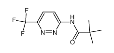 2,2-dimethyl-N-(6-trifluoromethyl-pyridazin-3-yl)-propionamide Structure