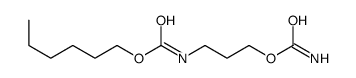 hexyl N-(3-carbamoyloxypropyl)carbamate Structure