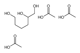 acetic acid,hexane-1,2,6-triol Structure