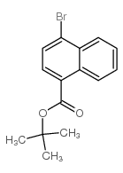 4-溴-1-萘甲酸叔丁酯结构式