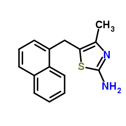 4-Methyl-5-(1-naphthylmethyl)-1,3-thiazol-2-amine Structure