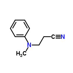 N-(2-Cyanoethyl)-N-methylaniline Structure
