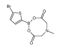 5-溴-2-苯硫基硼酸甲基亚氨基二乙酸酯结构式