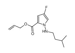 4-fluoro-1-(3-methyl-butylamino)-1H-pyrrole-2-carboxylic acid allyl ester Structure