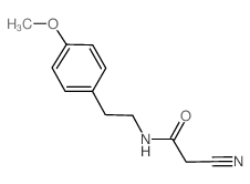 2-Cyano-N-[2-(4-methoxyphenyl)ethyl]acetamide Structure