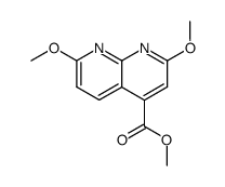 2,7-dimethoxy-[1,8]naphthyridine-4-carboxylic acid methyl ester结构式