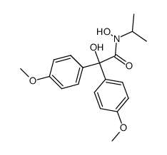 2,N-Dihydroxy-N-isopropyl-2,2-bis-(4-methoxy-phenyl)-acetamide结构式