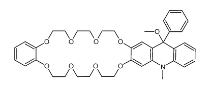 [2,3-(10-methyl-9-phenyl-9-methoxyacridane)]-(1',2'-phenyl)-24-crown-8 Structure