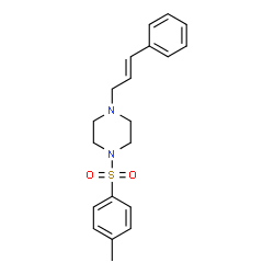 1-cinnamyl-4-tosylpiperazine结构式