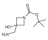 3-(氨基甲基)-3-羟基氮杂环丁烷-1-羧酸叔丁酯结构式