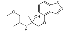 1-(1,2-benzothiazol-4-yloxy)-2-(1-methoxypropan-2-ylamino)propan-2-ol Structure
