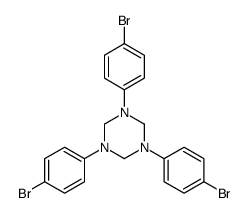 1,3,5-tris(4-bromophenyl)-1,3,5-triazinane结构式