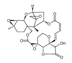 7',8'-Didehydro-14'-deoxy-2',3':9,10-bisoxy-2',3',9,10-tetrahydro-14'-oxovertisporin结构式