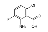 2-Amino-6-chloro-3-fluorobenzoic acid structure