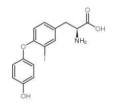 L-3-碘甲腺原氨酸结构式