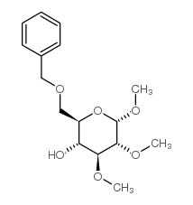 Methyl2,3-di-O-methyl-6-O-(phenylmethyl)-a-D-glucopyranoside结构式