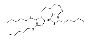 2-[4,5-bis(pentylsulfanyl)-1,3-dithiol-2-ylidene]-4,5-bis(pentylsulfanyl)-1,3-dithiole Structure