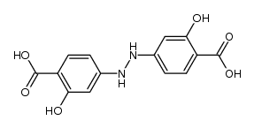 2,2'-dihydroxy-4,4'-hydrazo-di-benzoic acid结构式