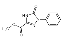 methyl 3-oxo-2-phenyl-1H-1,2,4-triazole-5-carboxylate结构式