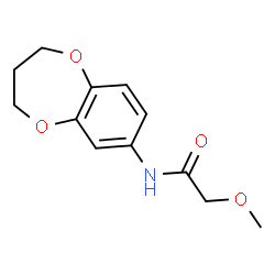 N-(3,4-二氢-2H-苯并[b][1,4]二噁英-7-基)-2-甲氧基乙酰胺结构式