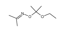 acetone O-(1-ethoxy-1-methylethyl)oxime Structure