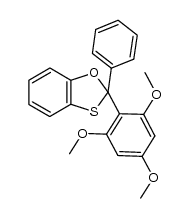 2-(2,4,6-Trimethoxyphenyl)-2-phenyl-1,3-benzoxathiole结构式