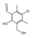 5-chloro-2-hydroxy-3-(hydroxymethyl)-4,6-dimethylbenzaldehyde结构式