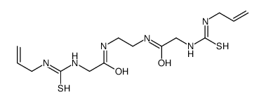 2-(prop-2-enylcarbamothioylamino)-N-[2-[[2-(prop-2-enylcarbamothioylamino)acetyl]amino]ethyl]acetamide Structure