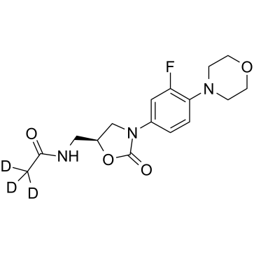 利奈唑酮-d3结构式