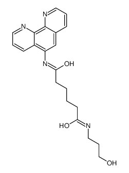 N-(3-hydroxypropyl)-N'-(1,10-phenanthrolin-5-yl)hexanediamide Structure
