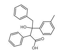 3-hydroxy-2,4-diphenyl-3-m-tolyl-butyric acid Structure