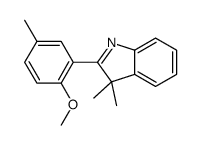 2-(2-methoxy-5-methylphenyl)-3,3-dimethylindole Structure