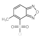 5-methyl-2,1,3-benzoxadiazole-4-sulfonyl chloride(SALTDATA: FREE)结构式