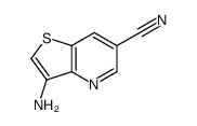 (9CI)-3-氨基-噻吩并[3,2-b]吡啶-6-甲腈结构式