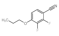 2,3-二氟-4-丙氧基苯甲腈结构式