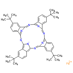 (Tetra-t-butylphthalocyaninato)iron(II) Structure