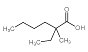 2-ethyl-2-methylcaproic acid Structure