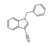 1-benzyl-1H-indole-3-carbonitrile结构式