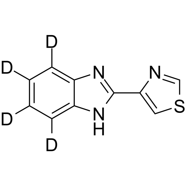 Thiabendazole-d4 Structure