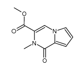 3-methoxycarbonyl-2-methylpyrrolo[1,2-a]pyrazin-1(2H)-one Structure