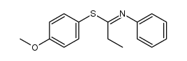 4-methoxyphenyl N-phenylpropanimidothioate结构式