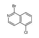 1-溴-5-氯异喹啉结构式