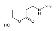 ETHYL 3-HYDRAZINYLPROPANOATE HYDROCHLORIDE Structure