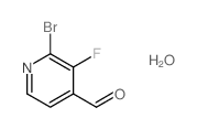 2-bromo-3-fluoropyridine-4-carbaldehyde Structure