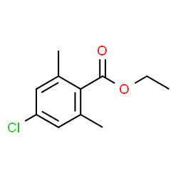 4-Chloro-2,6-dimethyl-benzoic acid ethyl ester结构式