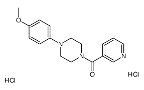 [4-(4-methoxyphenyl)piperazin-1-yl]-pyridin-3-ylmethanone,dihydrochloride Structure