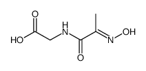 Glycine, N-[2-[(E)-hydroxyimino]-1-oxopropyl]- (9CI)结构式